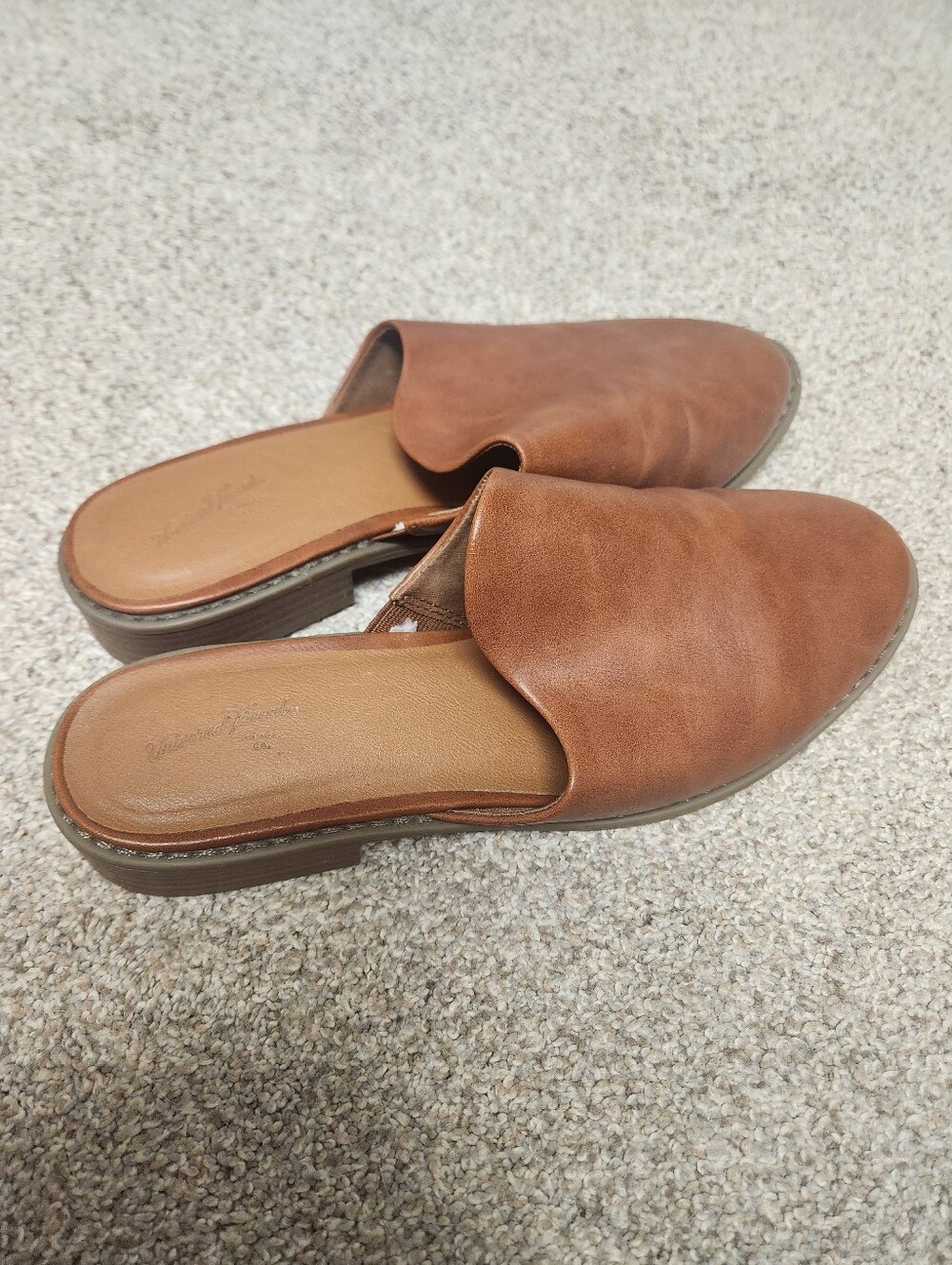 Universal Thread Women's Slip-On Mule in Cognac Brown Sz 8